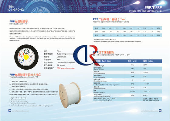 Aramid FRP Dayanımı Üye Çekme Dayanımı ≥1700MPA Kontrplak Makarası
